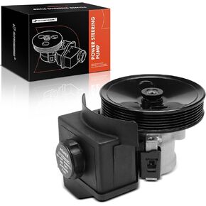 A-Premium Power Steering Pump, with Pulley & Reservoir, Compatible with Volvo C70 S70 V70 1998, 850 1993-1997, 960 1992-1997, 2.3L 2.4L 2.9L, Replace # 8251728