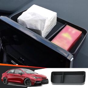 علبة تنظيم وحدة التحكم المركزية للسيارة Toyota Corolla 2019 2020 2021 2022 2023 2024 & Toyota Corolla Cross 2022-2024 ملحقات السيارات الداخلية للمقعد الأمامي ومسند الذراع الأوسط وحقيبة التخزين