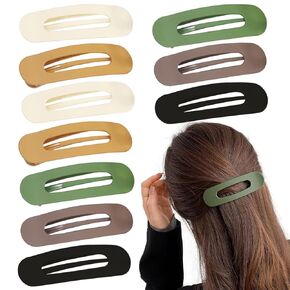 10 قطع مشابك شعر مسطحة غير لامعة، مشابك شعر كبيرة للنساء، مشابك شعر مسطحة، مشابك شعر تمساح للشعر السميك، مشابك شعر منقار البط غير اللامع، مشابك مخلب توضع أسفل للنساء والفتيات in Kuwait