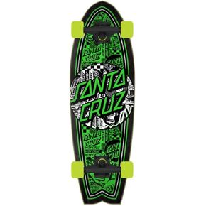 ألواح التزلج سانتا كروز Flier Collage Dot Shark Complete Cruiser Skateboard، 8.8 بوصة × 27.7 بوصة
