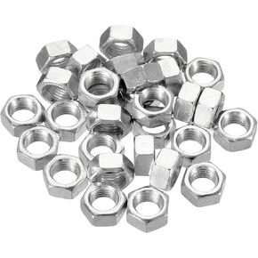 PATIKIL M16 x 1.5 Steel Hex Nuts, 10 Pack Metric Thread Zinc Plated Finished Hardware Nuts Screw Bolt Fasteners 6mm Height in Kuwait