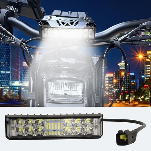 مجموعة قضيب إضاءة الدراجة النارية لـ Talaria Sting R MX4 6000K قضيب إضاءة أمامي عالي النفاذية التوصيل والتشغيل قضيب إضاءة الدراجة الترابية الأبيض الساطع in Saudi Arabia