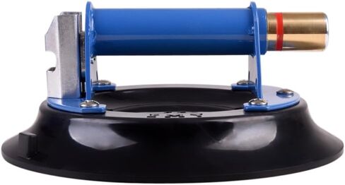 IMT 9" Vacuum Concave Suction Cup Glass Lifter with Metal Handle and Brass Pump, Heavy Duty Vacuum Lifter for Curved Glass/Tiles Lifting, 240lbs Load Capacity with Carrying Case in Saudi Arabia