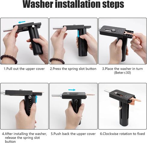 Dent Puller Continuous Ejector Washers Rings Spot Welding Gun Kit Car Body Repair Tool Dent Removal Tools with 20pcs Reload Washers in Saudi Arabia