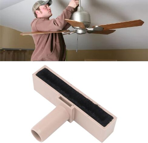 Pssopp Ceiling Fan Blade Cleaner Duster Ceiling Fan Attachment Washable Brush Fan Tool for Furniture Brush (Black) in Saudi Arabia