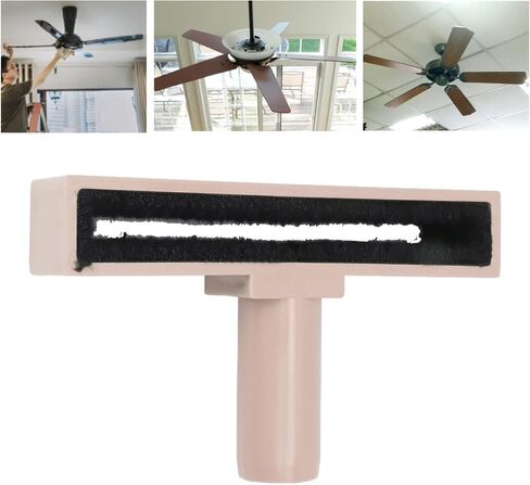 Pssopp Ceiling Fan Blade Cleaner Duster Ceiling Fan Attachment Washable Brush Fan Tool for Furniture Brush (Black) in Saudi Arabia