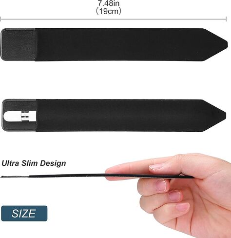 ملصق حامل أقلام الرصاص Mizi لقلم Apple Pencil الجيل الأول والثاني، جراب مرن لأقلام القلم اللاصقة متصل بحافظة لقلم Apple وأقلام اللمس الأخرى - أسود in Kuwait