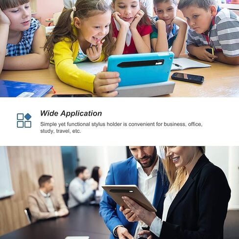 ملصق حامل أقلام الرصاص Mizi لقلم Apple Pencil الجيل الأول والثاني، جراب مرن لأقلام القلم اللاصقة متصل بحافظة لقلم Apple وأقلام اللمس الأخرى - أسود in Kuwait
