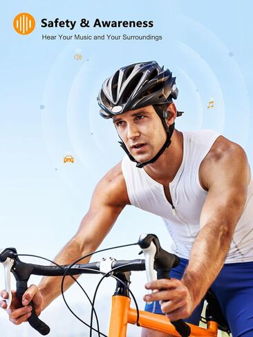 سماعة رأس MAIRDI Bone Conduction لاسلكية، بلوتوث 5.3 سماعة أذن مفتوحة مع ميكروفون، وقت تشغيل 8H وIP67 مقاومة للماء، سماعة رأس موصلة للعظام للجري والتمارين الرياضية وركوب الدراجات in Kuwait