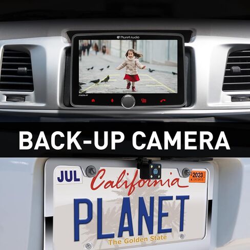 ستيريو السيارة Planet Audio P70CPA-PCF - Apple CarPlay، Android Auto، Single Din، شاشة لمس 7 بوصة، بلوتوث، بدون مشغل DVD CD، مستقبل راديو AM/FM، كاميرا احتياطية in Kuwait
