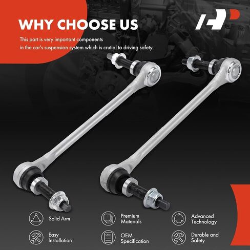 A-Premium 2 x Front Sway Bar Links Stabilizer Bar Links, Compatible with Ford Mustang 2015 2016 2017 2018 2019 in Saudi Arabia