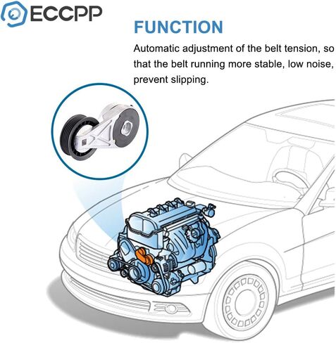 ECCPP Belt Tensioner Assembly Fit for 2002-2007 for Buick Rendezvous 2005-2009 for Chevy Equinox 1997-2006 for Chevy for Malibu 2005-2006 for Chevy Uplander 1999-2005 for Chevy Venture in Saudi Arabia