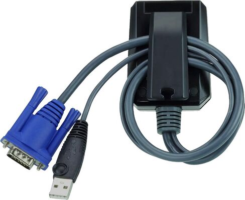 ATEN CV211 Laptop USB KVM Console Crash Cart Adapter - Built-in VGA and USB Keyboard and Mouse Cables - TAA Compliant - Supports Windows, Linux, and Mac laptops in Saudi Arabia
