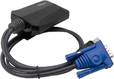 ATEN CV211 Laptop USB KVM Console Crash Cart Adapter - Built-in VGA and USB Keyboard and Mouse Cables - TAA Compliant - Supports Windows, Linux, and Mac laptops in Saudi Arabia