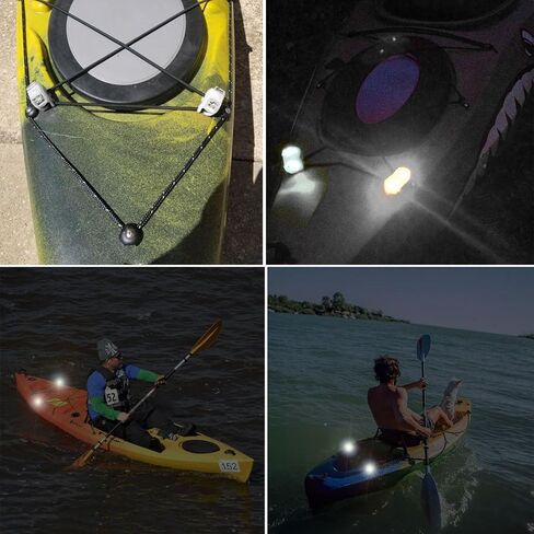 Botepon Marine Boat Bow Led أضواء الملاحة أضواء صارمة أضواء الطوارئ لقارب عائم كاياك زورق يخت قارب قارب سفينة كاتاماران (أبيض) in Kuwait