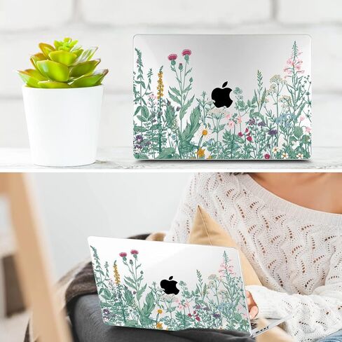 TWOLSKOO for MacBook Pro 16 Inch Case 2023 2022 2021 Release M2 A2780 M1 A2485 M1 Pro/Max, Hard Shell Case & Keyboard Cover & Screen Protector for Mac Pro 16" with Touch ID, Abstract Flower in Saudi Arabia