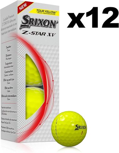 Srixon Z Star XV 8 - دستة كرات جولف فاخرة - مستوى الجولة - أداء - يوريتان - 4 قطع - ملحقات جولف فاخرة وجولف in Kuwait