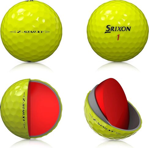Srixon Z Star XV 8 - دستة كرات جولف فاخرة - مستوى الجولة - أداء - يوريتان - 4 قطع - ملحقات جولف فاخرة وجولف in Kuwait