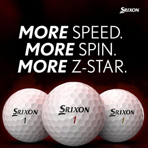 Srixon Z Star XV 8 - دستة كرات جولف فاخرة - مستوى الجولة - أداء - يوريتان - 4 قطع - ملحقات جولف فاخرة وجولف in Kuwait