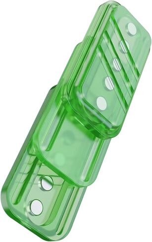 PMMA Fidget Slider - KAIS 3-Layer Fidget Slider Magnetic Fidget Toys for Adults,Mechanical Push EDC Gadgets Home Office Executive Desk Toys, Ideal Gift for Father Man & Friends (Green) in Saudi Arabia
