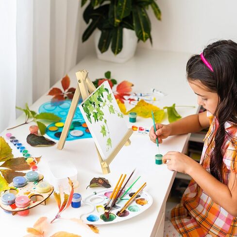 Tabletop Wood Display Easel Stand - 9 Inch Table Easel for Paintings - Small Portable Canvas Tripod Easel for Kids, Student Displaying Arts, Crafts, Photos, Pictures, Paintings Party in Saudi Arabia