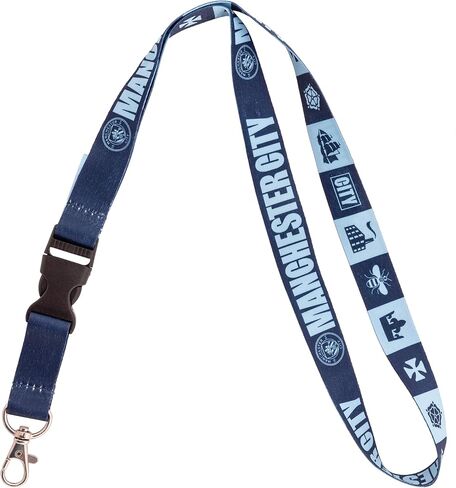Desert Cactus Manchester City Lanyard Man City MCFC Football Soccer Premier League Car Keys ID Badge Holder Keychain Detachable Breakaway Snap Buckle (Lanyard Double Sided) in Saudi Arabia