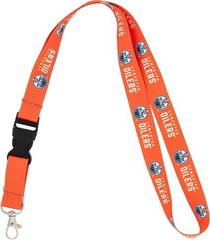 Desert Cactus Edmonton Oilers NHL National Hockey League Car Keys ID Badge Holder Lanyard Keychain Detachable Breakaway Snap Buckle (Lanyard 1 - Orange) in Saudi Arabia