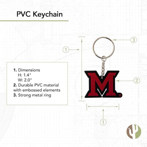 ديزرت كاكتوس ميامي جامعة أوهايو ريدهوكس حامل مفاتيح السيارة (PVC A) in Saudi Arabia