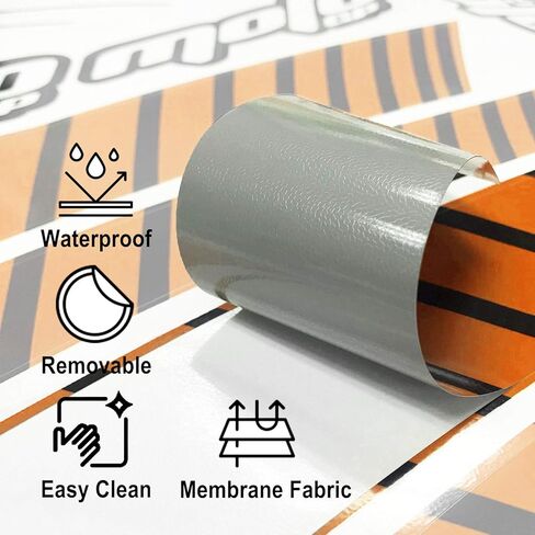 ملصقات حافة عجلة MC MOTOPARTS مقاس 17 بوصة AA01 شريط لاصق جداري متوافق مع CB 1000R 500X CB600F Hornet (برتقالي) in Kuwait