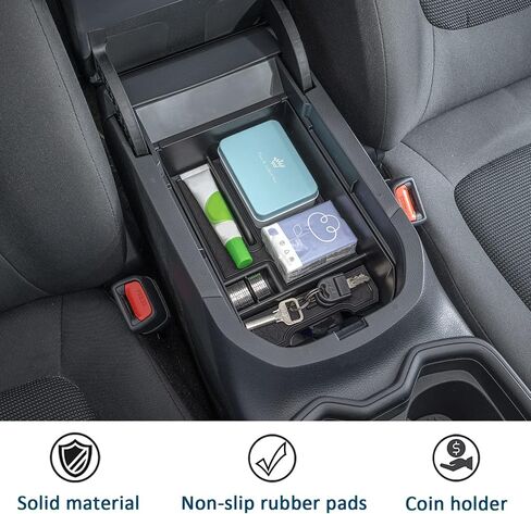 صينية وحدة التحكم المركزية TOPINSTALL متوافقة مع ملحقات Toyota RAV4 2019-2024، منظم صندوق مسند الذراع، صندوق تخزين بلاستيكي ABS in Kuwait
