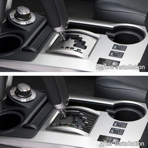 Compatible with Alcantara Suede Center Control Gear Shift Panel Cover Interior Accessories for Toyota 4Runner SUV 2010 2011 2012 2013 2014 2015 2016 2017 2018 2019 2020 2021 2022 2023(Black) in Saudi Arabia