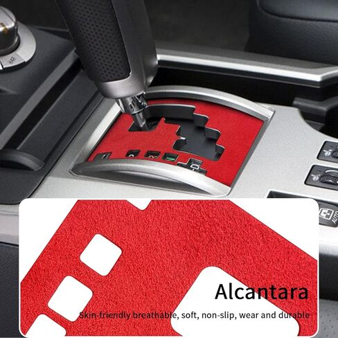 Compatible with Alcantara Suede Center Control Gear Shift Panel Cover Interior Accessories for Toyota 4Runner SUV 2010 2011 2012 2013 2014 2015 2016 2017 2018 2019 2020 2021 2022 2023(Black) in Saudi Arabia