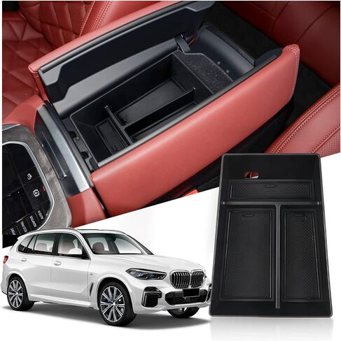 منظم وحدة التحكم المركزية Fit X5/X6/X7 2020-2024 BMW X5/X6/X7 منظم وحدة التحكم الوسطى X5/X6/X7 صندوق تخزين مسند الذراع علبة وحدة التحكم المتوافقة مع 2020 2021 2022 2023 2024 BMW X5/X6/X7 in Kuwait