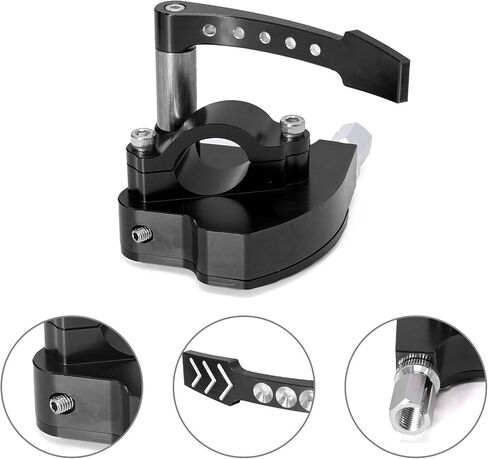 7/8" 22mm Universal Billet Throttle Thumb Assembly, ATV Throttle Lever Thumb Controller, Replacement for Yamaha Suzuki Polaris Can-Am Kawasaki Honda Arctic Cat KYMCO Dirt Bike ATV Quad, Black in Saudi Arabia
