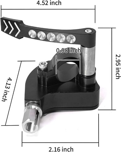 7/8" 22mm Universal Billet Throttle Thumb Assembly, ATV Throttle Lever Thumb Controller, Replacement for Yamaha Suzuki Polaris Can-Am Kawasaki Honda Arctic Cat KYMCO Dirt Bike ATV Quad, Black in Saudi Arabia