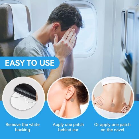 40 قطعة من لصقات دوار الحركة، رقعة دوار البحر خلف الأذن للسيارة، وركوب القوارب، والرحلات البحرية، ورحلات الطائرة بدون نعاس (40 قطعة) in Kuwait