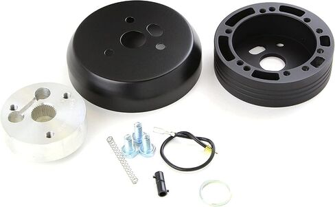 5 & 6 Hole Steering Wheel Black Hub Adapter (Flaming River, Ididit, GM, Chevy) in Saudi Arabia