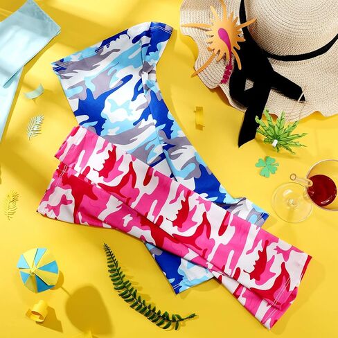 11 Sets UV Sun Protection Arm Sleeves with Face Covering Bandana Neck Gaiter Scarf Ice Silk Cooling Sleeves to Cover Arm Tattoo for Women Men Summer Outdoor Activities Supplies in Saudi Arabia