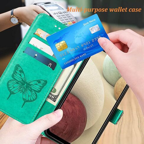 for Samsung Galaxy A12 Case Wallet Flip Cover (Blue) in Kuwait