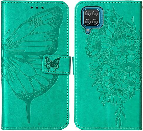 for Samsung Galaxy A12 Case Wallet Flip Cover (Blue) in Kuwait
