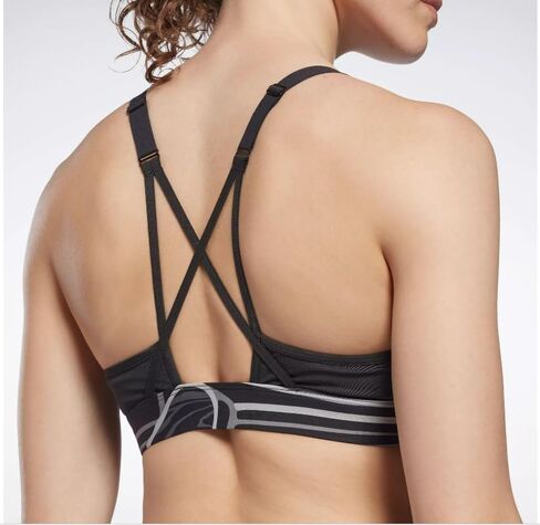Reebok Women's Lux Skinny Strap Sports Bra, Medium Support in Saudi Arabia