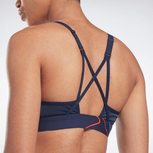 Reebok Women's Lux Skinny Strap Sports Bra, Medium Support in Saudi Arabia