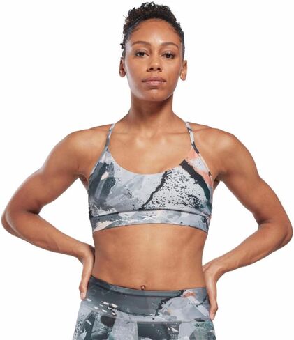 Reebok Women's Lux Skinny Strap Sports Bra, Medium Support in Saudi Arabia