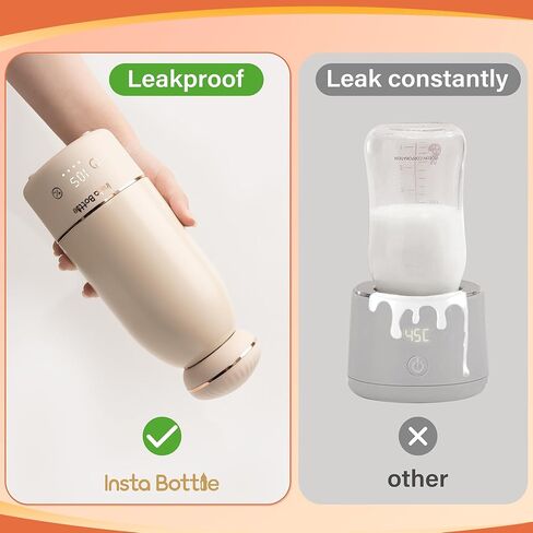 Portable Baby Bottle Warmer for Breastmilk: Fast 3-Minute Quick Warm Baby Milk & Water Warmer - A Travel Essential for On-The-Go in Saudi Arabia