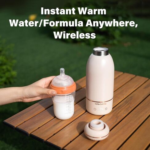 Portable Baby Bottle Warmer for Breastmilk: Fast 3-Minute Quick Warm Baby Milk & Water Warmer - A Travel Essential for On-The-Go in Saudi Arabia