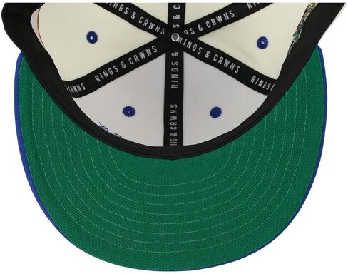 Rings & Crwns كولومبيا كونتري برايد شعار Snapback قابل للتعديل قبعة بيل مسطحة بلاتينية/أزرق ملكي in Kuwait