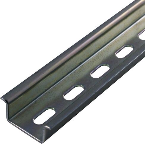 ASI PR006-1M Heavy Duty DIN Rail with Slots, 1 m Length x 35 mm Width x 15 mm Height (Pack of 10) in Saudi Arabia