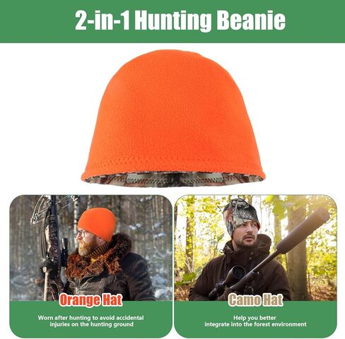 قبعة مموهة للرجال للصيد، قبعات صيد 2 في 1، قبعة مموهة دافئة مقاومة للماء لإكسسوارات الصيد في الهواء الطلق in Kuwait