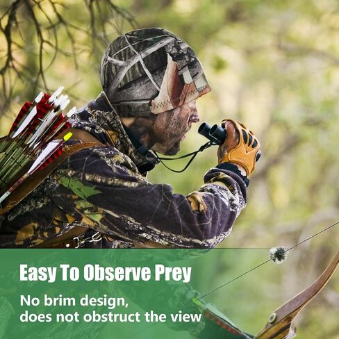 قبعة مموهة للرجال للصيد، قبعات صيد 2 في 1، قبعة مموهة دافئة مقاومة للماء لإكسسوارات الصيد في الهواء الطلق in Kuwait