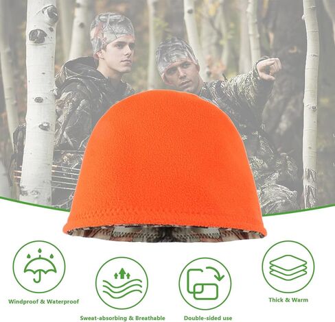 قبعة مموهة للرجال للصيد، قبعات صيد 2 في 1، قبعة مموهة دافئة مقاومة للماء لإكسسوارات الصيد في الهواء الطلق in Kuwait